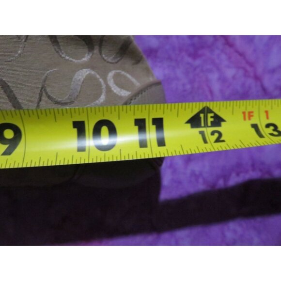 Vera Wang Simply Vera Monogram Logo Canvas & Leather Crossbody & Brass Hardware - Picture 10 of 14